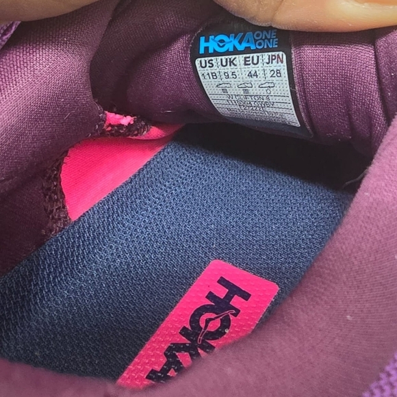 HOKA Clifton 8 Purple Cushioned Running Sneakers Size 11B🌴 - Picture 7 of 10